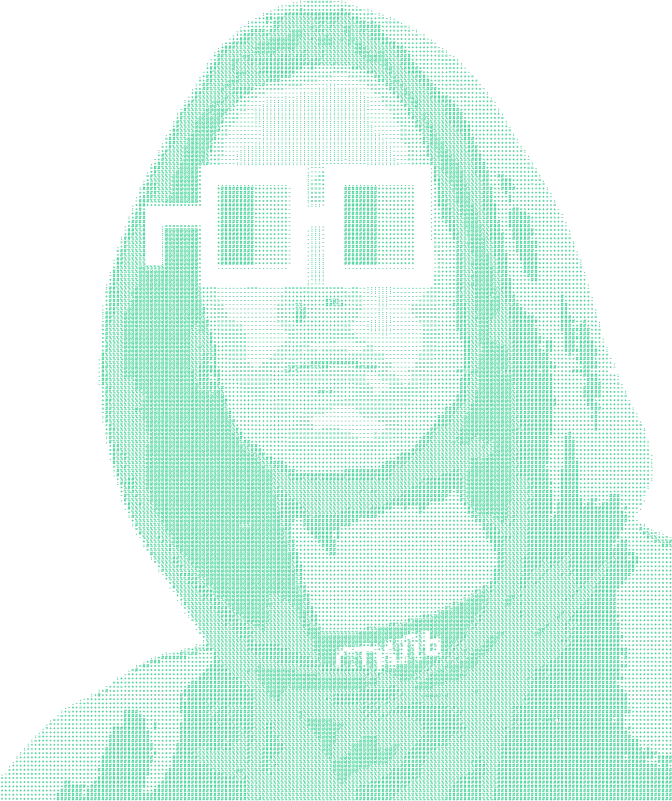 Gheorghe's photo in ascii art